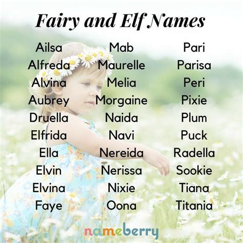 fairy baby names.